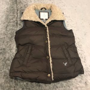 American eagle brown vest
